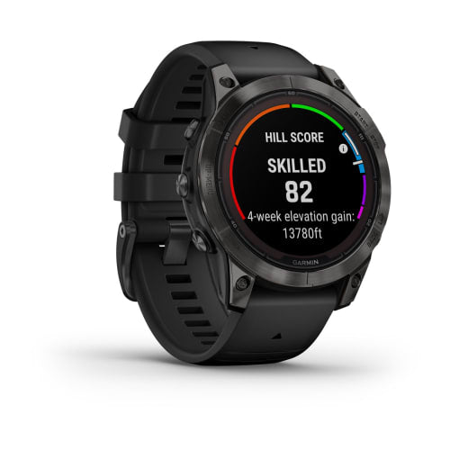 Relógio Garmin Fênix ® 7 Pro Safira Solar Cinza Carbono Titânio e Preto
