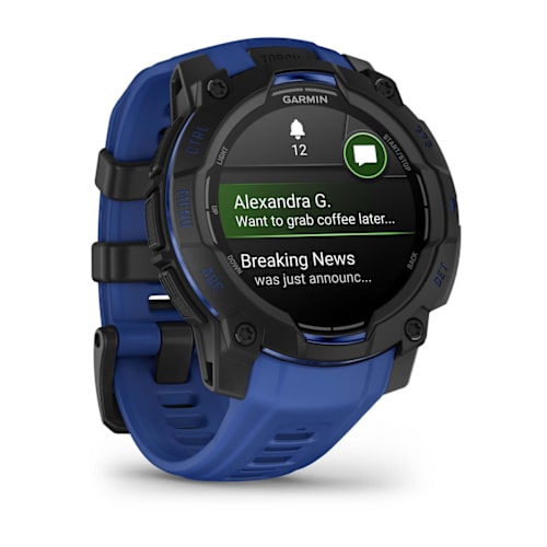 Relógio Garmin Instinct ® 3 Supernova AMOLED Preto e Azul