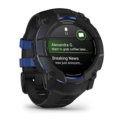Relógio Garmin Instinct ® 3 Supernova AMOLED Preto e Azul