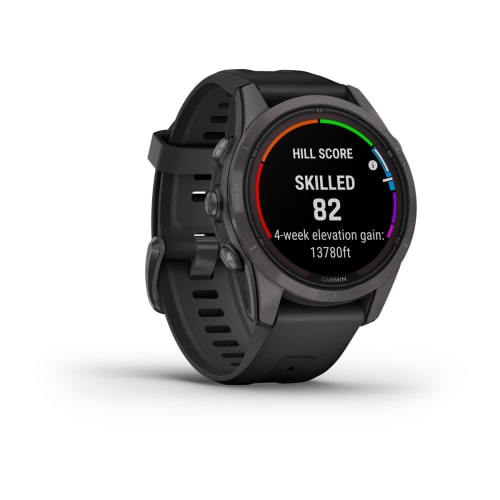 Relógio Garmin Fênix ® 7S Pro Safira Solar Cinza Carbono Titânio e Preto