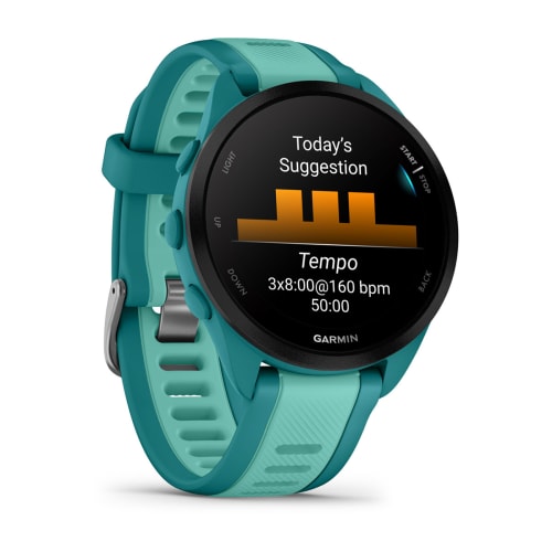 Relógio Garmin Forerunner ® 165 Music Turquesa e Aqua