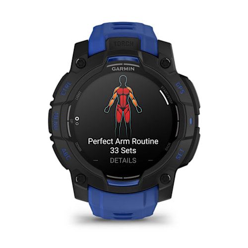 Relógio Garmin Instinct ® 3 Supernova AMOLED Preto e Azul