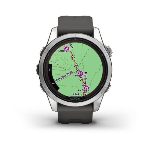 Relógio Garmin Fênix ® 7S Pro Solar Prata e Grafite
