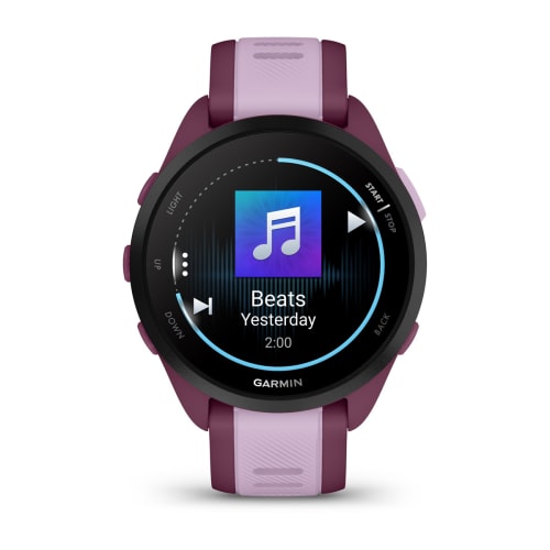 Relógio Garmin Forerunner ® 165 Music Cereja e Lilás