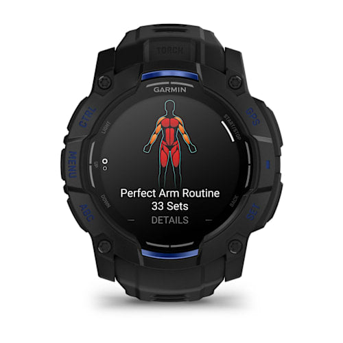 Relógio Garmin Instinct ® 3 Supernova AMOLED Preto e Azul