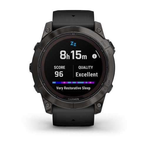Relógio Garmin Fênix ® 7X Pro Safira Solar Cinza Carbono Titânio e Preto