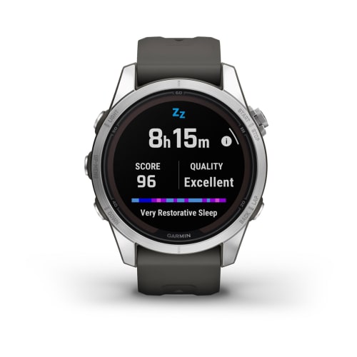 Relógio Garmin Fênix ® 7S Pro Solar Prata e Grafite