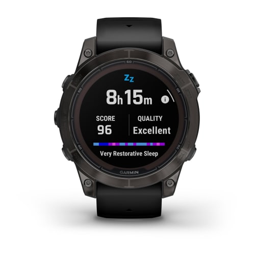 Relógio Garmin Fênix ® 7 Pro Safira Solar Cinza Carbono Titânio e Preto