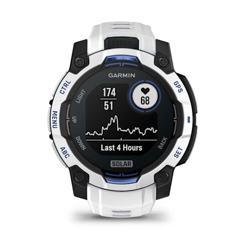 Relógio Garmin Instinct ® 3 Supernova Solar Branco e Azul
