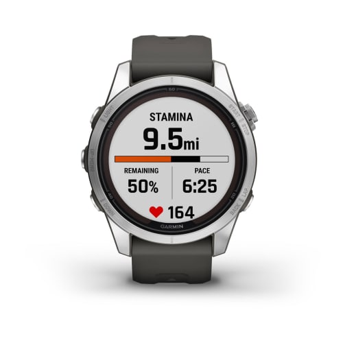 Relógio Garmin Fênix ® 7S Pro Solar Prata e Grafite