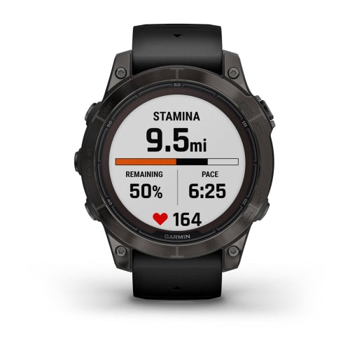 Relógio Garmin Fênix ® 7 Pro Safira Solar Cinza Carbono Titânio e Preto