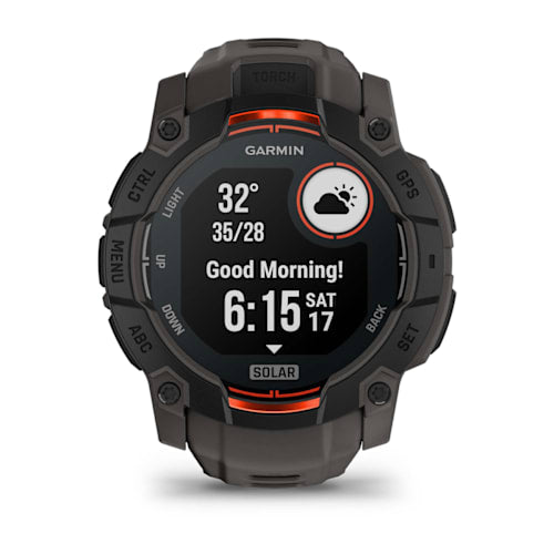 Relógio Garmin Instinct ® 3 Solar Preto e Grafite