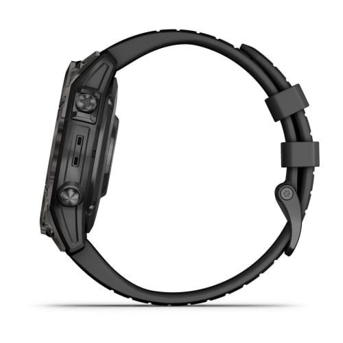 Relógio Garmin Fênix ® 7 Pro Safira Solar Cinza Carbono Titânio e Preto