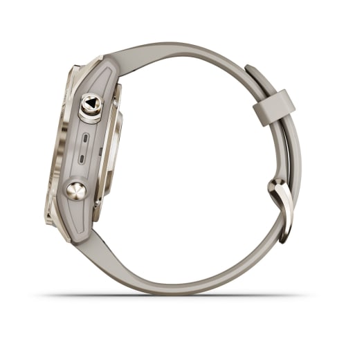 Relógio Garmin Fênix ® 7S Pro Safira Solar Dourado e Cinza