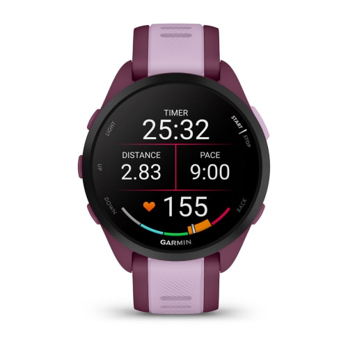 Relógio Garmin Forerunner ® 165 Music Cereja e Lilás
