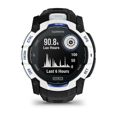 Relógio Garmin Instinct ® 3 Supernova Solar Branco/Azul e Preto