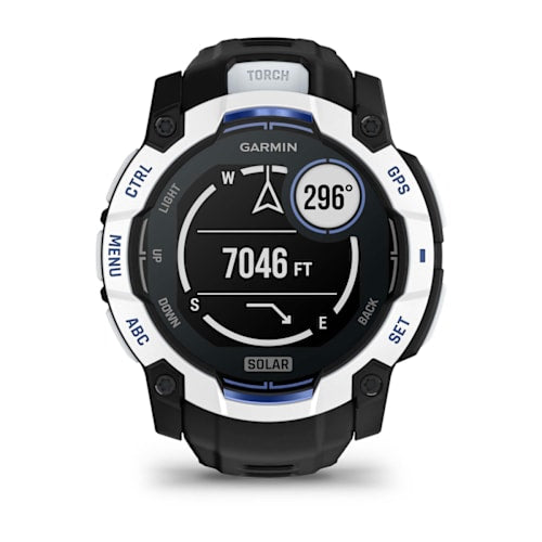 Relógio Garmin Instinct ® 3 Supernova Solar Branco/Azul e Preto