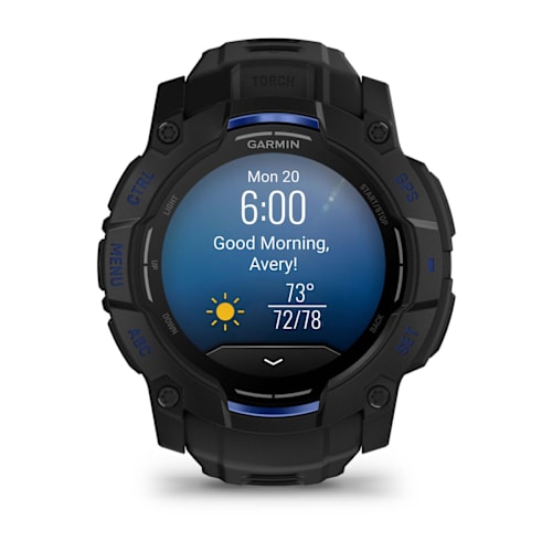 Relógio Garmin Instinct ® 3 Supernova AMOLED Preto e Azul