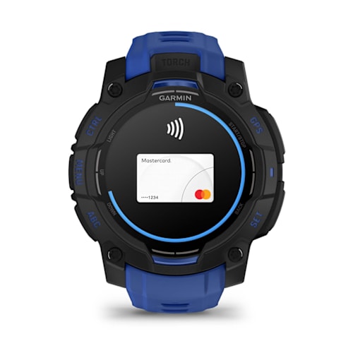 Relógio Garmin Instinct ® 3 Supernova AMOLED Preto e Azul