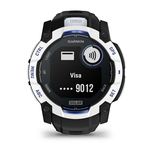 Relógio Garmin Instinct ® 3 Supernova Solar Branco/Azul e Preto