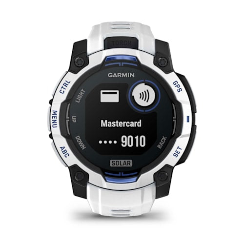 Relógio Garmin Instinct ® 3 Supernova Solar Branco e Azul