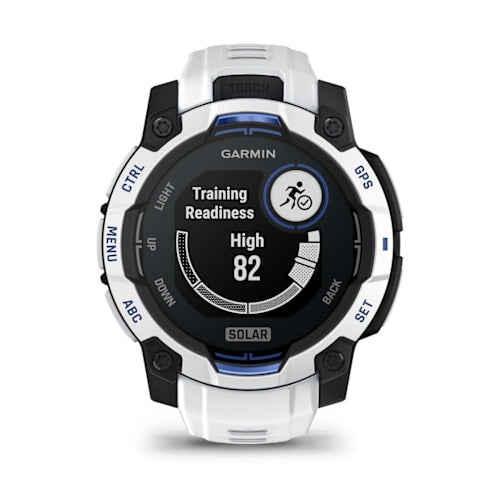 Relógio Garmin Instinct ® 3 Supernova Solar Branco e Azul