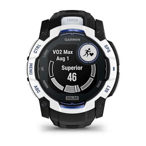 Relógio Garmin Instinct ® 3 Supernova Solar Branco/Azul e Preto