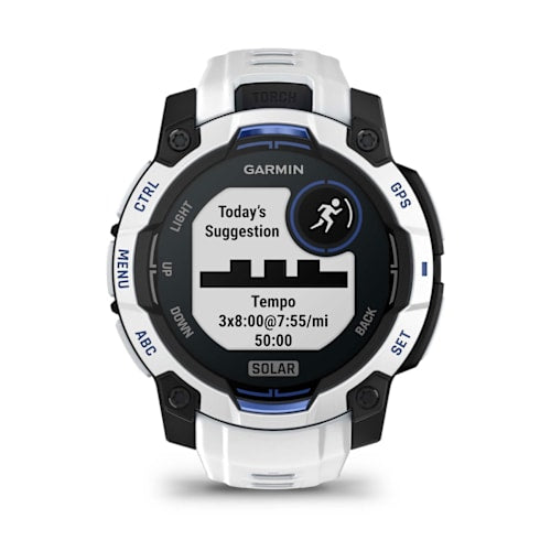 Relógio Garmin Instinct ® 3 Supernova Solar Branco e Azul